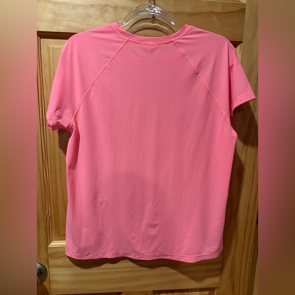Athleta Short Sleeve Athletic Top vibrant peach size M women’s - Picture 2 of 8
